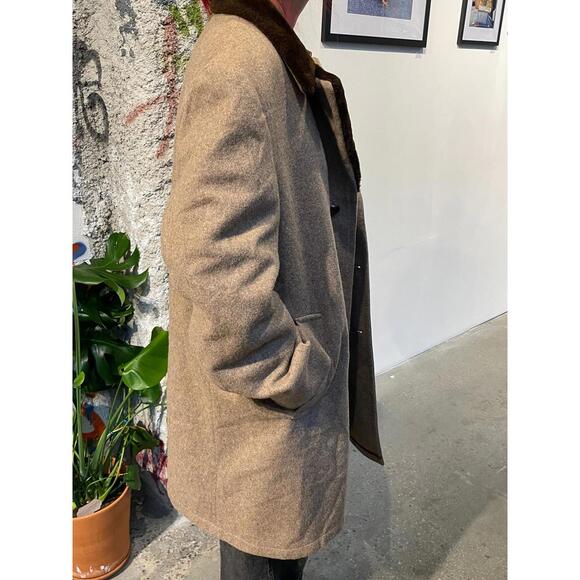 Shearling Wool Peacoat - Picture 2 of 5